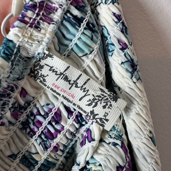 Free People Heat Wave Printed Maxi Dress In Floral Combo XS - Picture 7 of 7